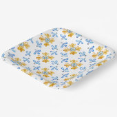 Mediterraan  papieren bordje (Gebogen)