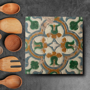 Mediterraan Portugees bloemenazulejos tegels Tegeltje