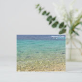 Mediterraan zee, Kroatië. Briefkaart (Staand voorkant)