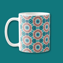 Mediterraan Zomer Vibes geometrisch patroon