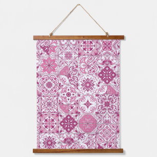 Mediterraane tinten/ Azulejo tegels Hangend Wandkleed