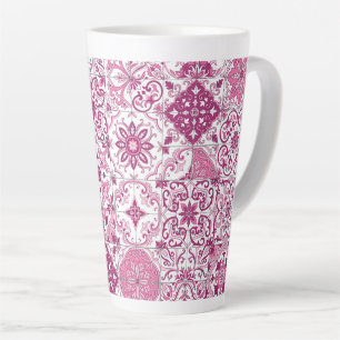 Mediterraane tinten/ Azulejo-tegels Latte Mok