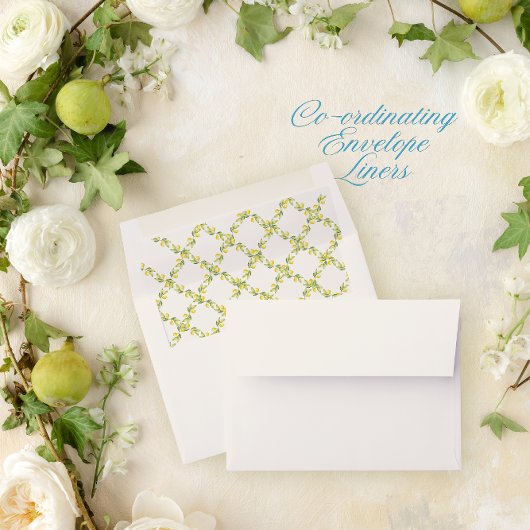 Mediterraans Bestemming Bruiloft Save the Date Kaart