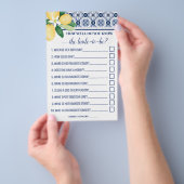 Mediterraans Hoe goed ken je Bride Game Kaart (Hand)