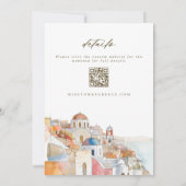 Mediterraans vrijgezellenweekend QR-code Kaart (Achterkant)