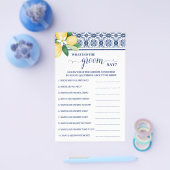 Mediterraans Wat zei Groom Douche Game Kaart (Enkel)