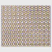 Mediterraanse tegel elegante Boho Cadeaupapier (Vlak)