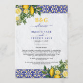 Mediterraanse Tegels Citroen Trouw Itinerary Programma (Voorkant)