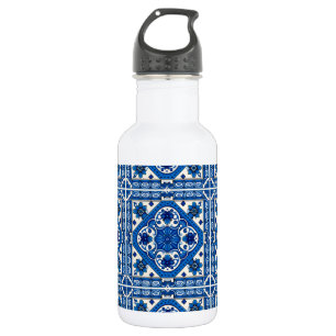 Mediterraanse tegels, Portugees, Azulejo, Majolica Waterfles