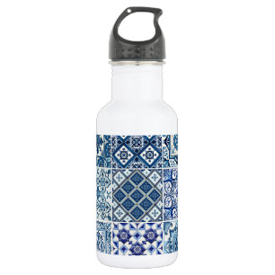 Mediterraanse tegels, Portugees, Azulejo, Majolica Waterfles