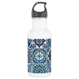 Mediterraanse tegels, Portugees, Azulejo, Majolica Waterfles