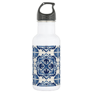 Mediterraanse tegels, Portugees, Azulejo, Majolica Waterfles