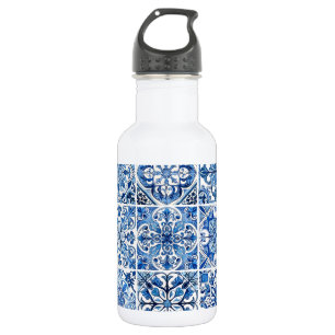 Mediterraanse tegels, Portugees, Azulejo, Majolica Waterfles