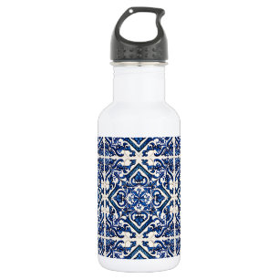 Mediterraanse tegels, Portugees, Azulejo, Majolica Waterfles