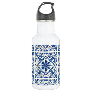 Mediterraanse tegels, Portugees, Azulejo, Majolica Waterfles