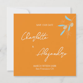 Mediterraanse Vibes Bruiloft Save the Date Sinaasa