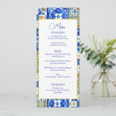 Mediterraanse zomer moderne tegel Flat Menu (Staand voorkant)