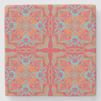 Mediterrane Azulejo Coral Floral