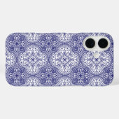 Mediterrane blauwe Tegel Case-Mate iPhone Case (Achterkant (horizontaal))