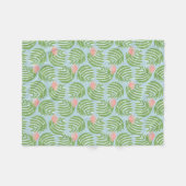 mediterrane bloei fleece deken (Voorkant (Horizontaal))