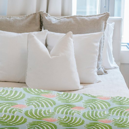 mediterrane bloei fleece deken