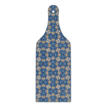 Mediterrane Bloom Tegel – Blauwe en Oranje Bloemen