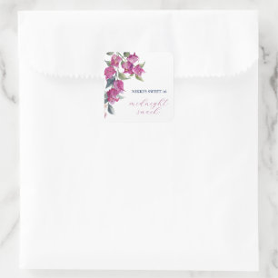 Mediterrane Bougainvillea Birthday Snack Labels