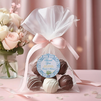 Mediterrane bruiloft uitnodiging Lemon Trellis Ronde Sticker