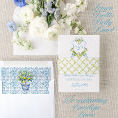 Mediterrane bruiloft uitnodiging Lemon Trellis Uitnodigingen Wikkel