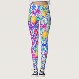 Mediterrane citroen en Tegel Dolce Pattern Legging