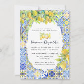 Mediterrane citroen Tegels | VRIJGEZELLENFEEST Kaart (Voorkant)