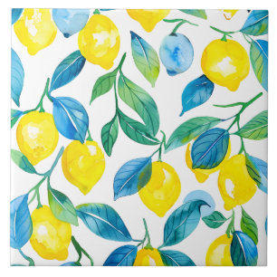 Mediterrane citroen tegeltje