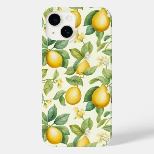 Mediterrane citroenbloesems Citrus Case-Mate iPhone Case (Achterkant)