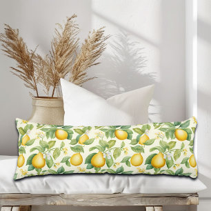 Mediterrane citroenbloesems Citrus Lichaamskussen