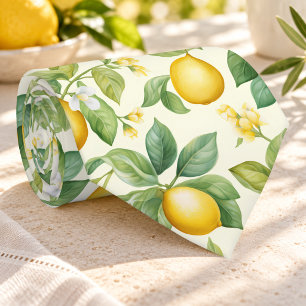 Mediterrane citroenbloesems Citrus Stropdas