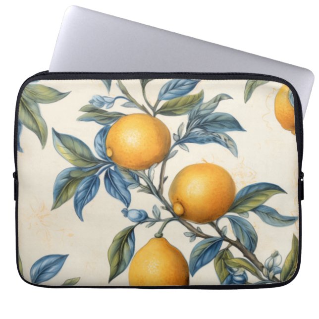 Mediterrane citroenboomgaard laptop sleeve (Voorkant)