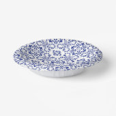 Mediterrane citroenen blauw mozaïek Tegel bruiloft Papieren Kommen (Gebogen)