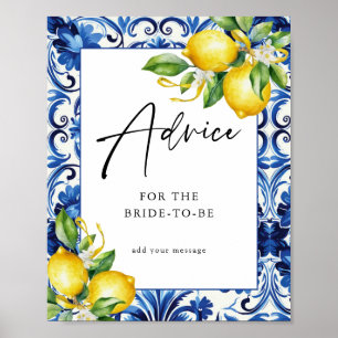 Mediterrane citroenen Vrijgezellenfeest advies tek Poster
