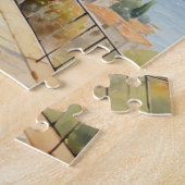 Mediterrane Dorp Waterverf Legpuzzel (Zijkant)