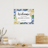 Mediterrane emon welkomstbord bruiloft poster (Keuken)