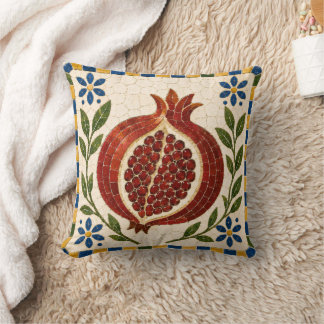 Mediterrane Granaatappel Mozaïek Decoratie Kussen