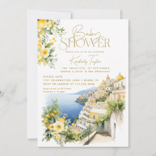Mediterrane Italië Positano Italiaanse Baby Shower Kaart