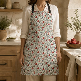 Mediterrane Keuken Schort met Granaatappel en Olij