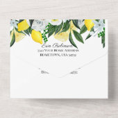 Mediterrane Lemon Wedding All-in-One Uitnodiging (Achterkant)