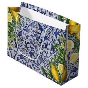Mediterrane Lemons Summer Portugese Tegels Groot Cadeauzakje