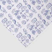 mediterrane levensbeschrijving tissuepapier (Detail)