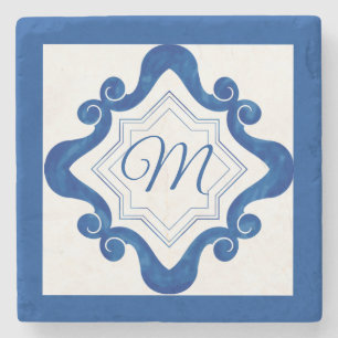 Mediterrane stijl stenen onderzetter