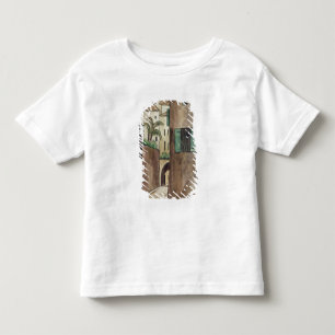 Mediterrane Straat en Huizen Kinder Shirts