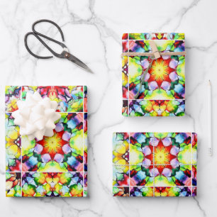 Mediterrane Tegels, Alcoholinkt Tegels, Majolica Inpakpapier Vel