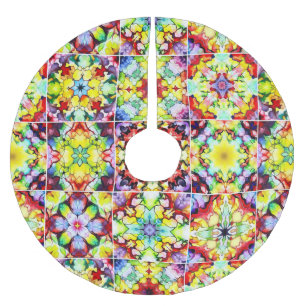 Mediterrane Tegels, Alcoholinkt Tegels, Majolica Kerstboom Rok